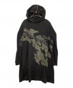 YOHJI YAMAMOTOヨウジヤマモト）の古着「長袖ワンピース」｜ブラック