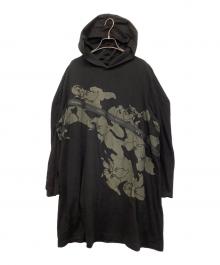 YOHJI YAMAMOTO（ヨウジヤマモト）の古着「長袖ワンピース」｜ブラック