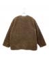 JOURNAL STANDARD relume (ジャーナルスタンダード レリューム) ボアカラーレスジャケット ブラウン サイズ:F 未使用品：7000円