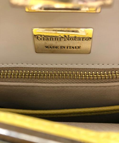Gianni Notaro（ジャンニ ノターロ）Gianni Notaro (ジャンニ ノターロ) 2WAYショルダーバッグ イエローの古着・服飾アイテム