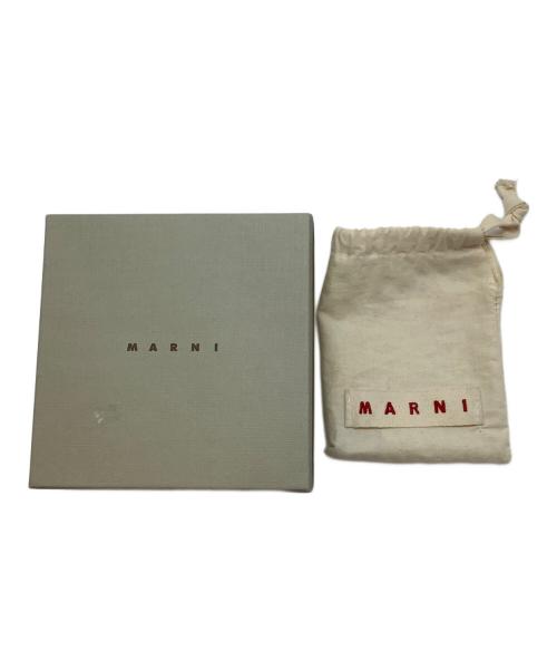MARNI（マルニ）MARNI (マルニ) サフィアーノレザー バイフォールドウォレット ブラウン×グリーンの古着・服飾アイテム