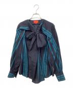 Vivienne Westwood RED LABELヴィヴィアンウエストウッドレッドレーベル）の古着「長袖ブラウス」｜ネイビー