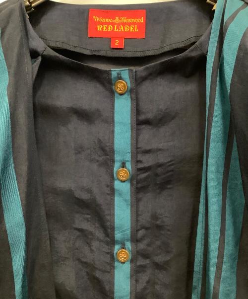 Vivienne Westwood RED LABEL（ヴィヴィアンウエストウッドレッドレーベル）Vivienne Westwood RED LABEL (ヴィヴィアンウエストウッドレッドレーベル) 長袖ブラウス ネイビー サイズ:2の古着・服飾アイテム