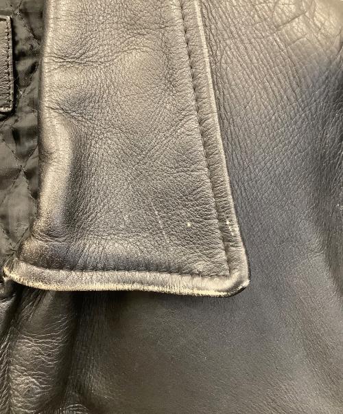 HORN WORKS（ホーンワークス）HORN WORKS (ホーンワークス) シングルライダースジャケット ブラック サイズ:3Lの古着・服飾アイテム