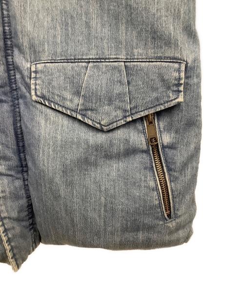 RATTLE TRAP（ラトルトラップ）RATTLE TRAP (ラトルトラップ) ストレッチデニム M-65 ダウンジャケット インディゴ サイズ:Sの古着・服飾アイテム
