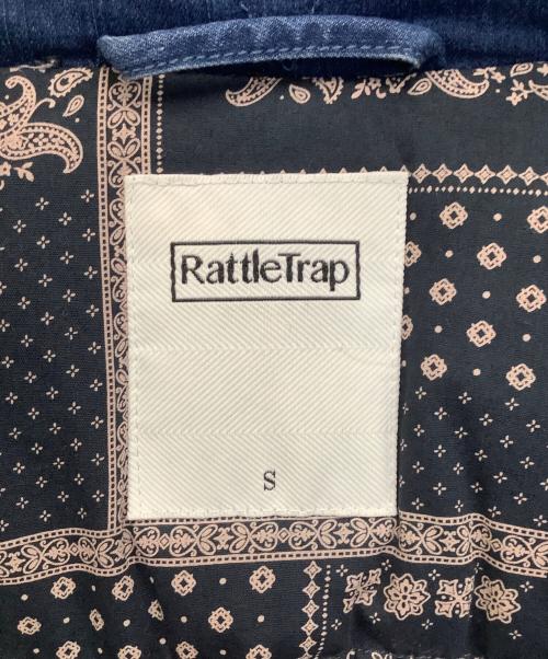 RATTLE TRAP（ラトルトラップ）RATTLE TRAP (ラトルトラップ) ストレッチデニム M-65 ダウンジャケット インディゴ サイズ:Sの古着・服飾アイテム