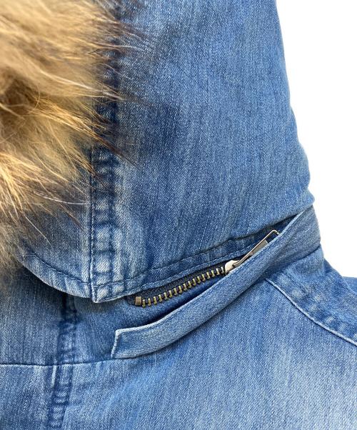 RATTLE TRAP（ラトルトラップ）RATTLE TRAP (ラトルトラップ) ストレッチデニム M-65 ダウンジャケット インディゴ サイズ:Sの古着・服飾アイテム
