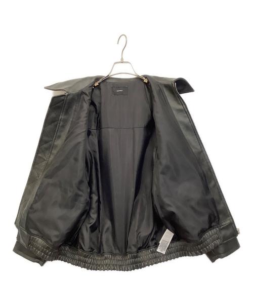 EMODA（エモダ）EMODA (エモダ) フェイクレザーオーバーブルゾン ブラック サイズ:Fの古着・服飾アイテム