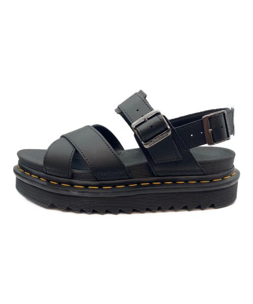 Dr.Martens（ドクターマーチン）Dr.Martens (ドクターマーチン) LEATHER VOSS 2 SANDAL ブラック サイズ:US7 未使用品の古着・服飾アイテム
