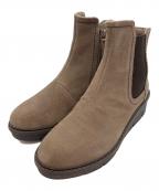CLARKSクラークス）の古着「サイドゴアシューズ」｜ベージュ