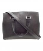 FURLAフルラ）の古着「NEXT S SATCHEL」｜ブラック