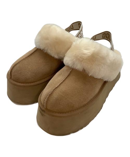 UGG（アグ）UGG (アグ) FUNKETTE ベージュ サイズ:25の古着・服飾アイテム