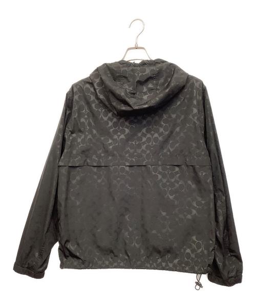COACH（コーチ）COACH (コーチ) SIGNATURE WINDBREKER ブラック サイズ:Lの古着・服飾アイテム