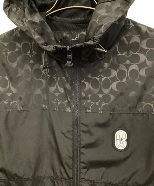 COACH（コーチ）COACH (コーチ) SIGNATURE WINDBREKER ブラック サイズ:Lの古着・服飾アイテム