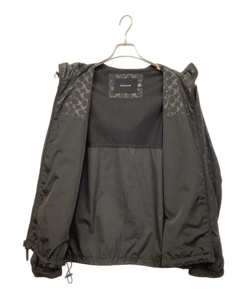 COACH（コーチ）COACH (コーチ) SIGNATURE WINDBREKER ブラック サイズ:Lの古着・服飾アイテム