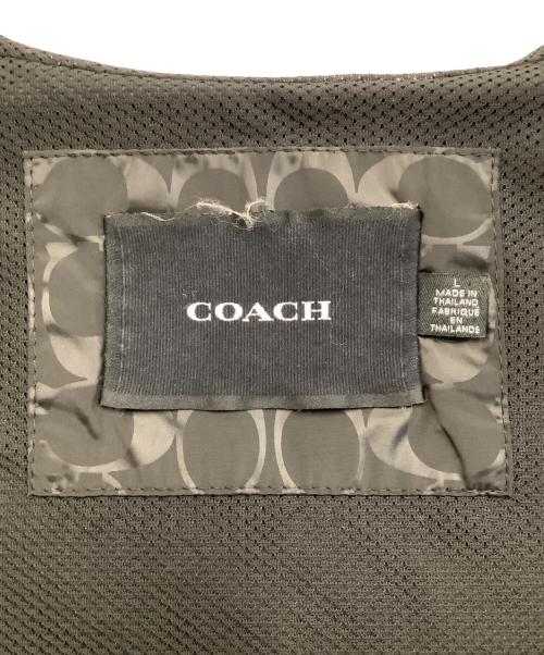 COACH（コーチ）COACH (コーチ) SIGNATURE WINDBREKER ブラック サイズ:Lの古着・服飾アイテム
