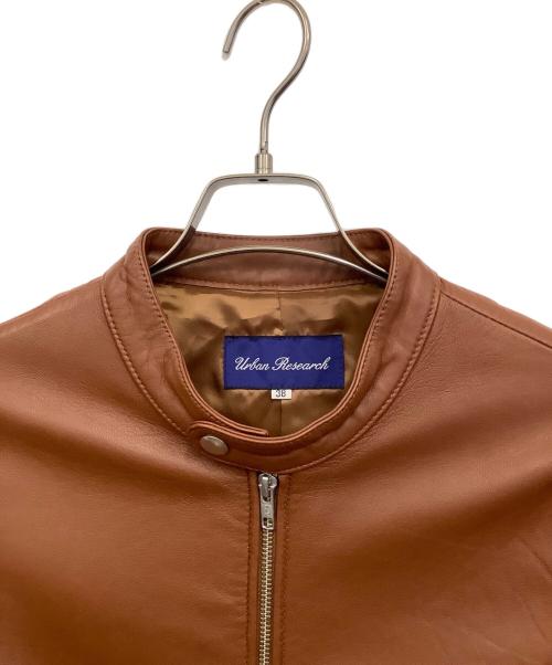 URBAN RESEARCH（アーバンリサーチ）URBAN RESEARCH (アーバンリサーチ) ラムレザージャケット ブラウン サイズ:38の古着・服飾アイテム