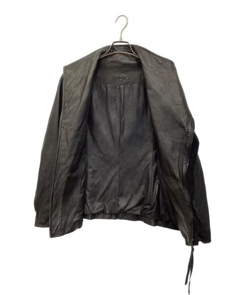 A.F homme（エーエフ オム）A.F homme (エーエフ オム) レザージャケット ブラック サイズ:44の古着・服飾アイテム