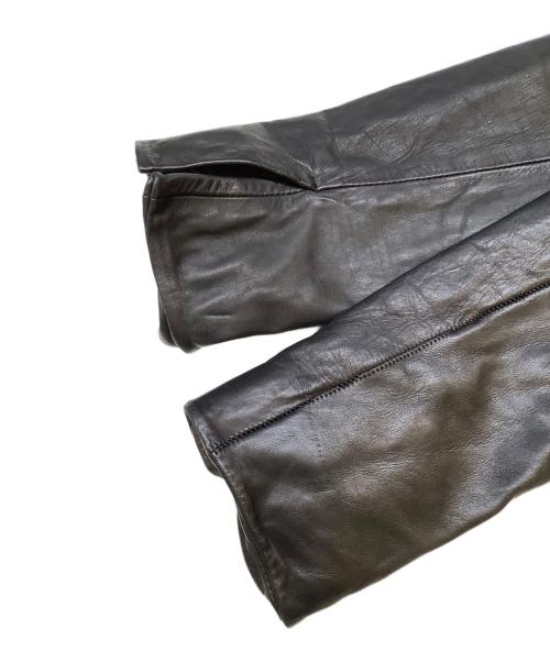 A.F homme（エーエフ オム）A.F homme (エーエフ オム) レザージャケット ブラック サイズ:44の古着・服飾アイテム