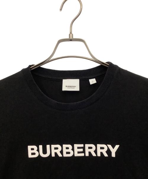 BURBERRY（バーバリー）BURBERRY (バーバリー) HARRISTONロゴプリント クルーネック半袖Tシャツ ブラック サイズ:SPの古着・服飾アイテム