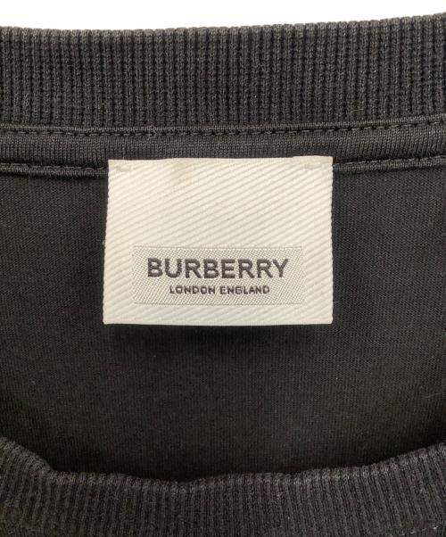 BURBERRY（バーバリー）BURBERRY (バーバリー) HARRISTONロゴプリント クルーネック半袖Tシャツ ブラック サイズ:SPの古着・服飾アイテム