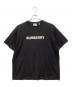 BURBERRY（バーバリー）の古着「HARRISTONロゴプリント クルーネック半袖Tシャツ」｜ブラック