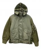 DIESELディーゼル）の古着「W-DUFF JACKET」｜グリーン