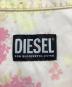 中古・古着 DIESEL (ディーゼル) ボウリングシャツ イエロー×ピンク×ホワイト サイズ:L：6000円