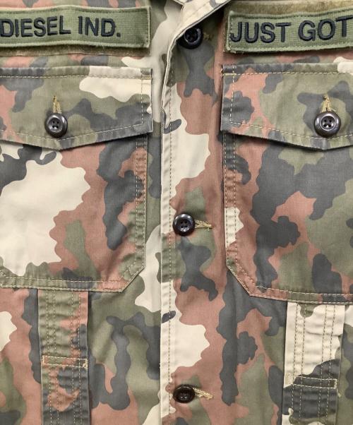 DIESEL（ディーゼル）DIESEL (ディーゼル) ミリタリージャケット グリーン サイズ:Mの古着・服飾アイテム