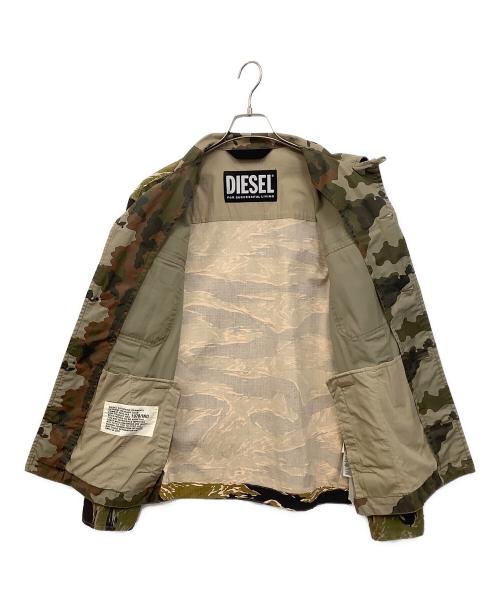 DIESEL（ディーゼル）DIESEL (ディーゼル) ミリタリージャケット グリーン サイズ:Mの古着・服飾アイテム