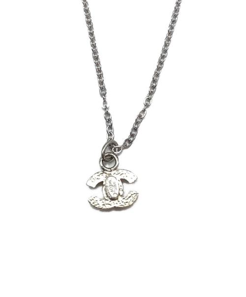 CHANEL（シャネル）CHANEL (シャネル) ココマークネックレス シルバー×ブラックの古着・服飾アイテム