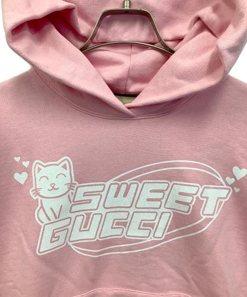 GUCCI（グッチ）GUCCI (グッチ) プルオーバーパーカー ピンク サイズ:M 未使用品の古着・服飾アイテム
