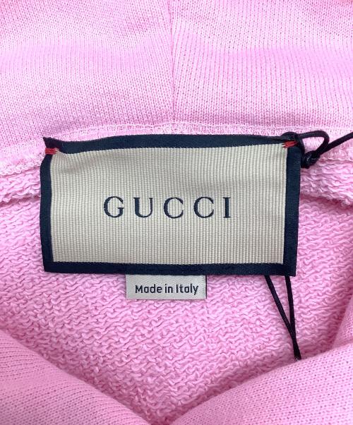 GUCCI（グッチ）GUCCI (グッチ) プルオーバーパーカー ピンク サイズ:M 未使用品の古着・服飾アイテム