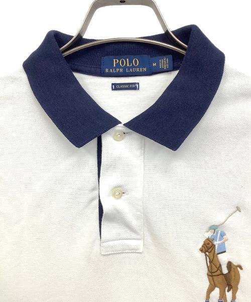POLO RALPH LAUREN（ポロ・ラルフローレン）POLO RALPH LAUREN (ポロ・ラルフローレン) ポロシャツ ホワイト サイズ:Mの古着・服飾アイテム