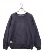 stussyステューシー）の古着「インサイドアウト ラグランスリーブ クルーネックスウェット」｜ネイビー
