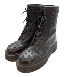 Dr.Martens（ドクターマーチン）の古着「10ホールスタッズブーツ」｜ブラック