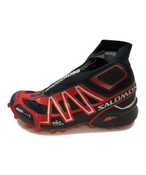 SALOMON（サロモン）SALOMON (サロモン) ハイカットスニーカー ブラック×レッド サイズ:26の古着・服飾アイテム