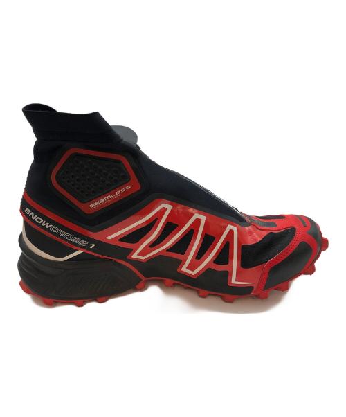 SALOMON（サロモン）SALOMON (サロモン) ハイカットスニーカー ブラック×レッド サイズ:26の古着・服飾アイテム
