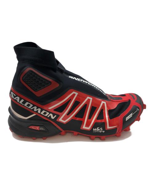 SALOMON（サロモン）SALOMON (サロモン) ハイカットスニーカー ブラック×レッド サイズ:26の古着・服飾アイテム
