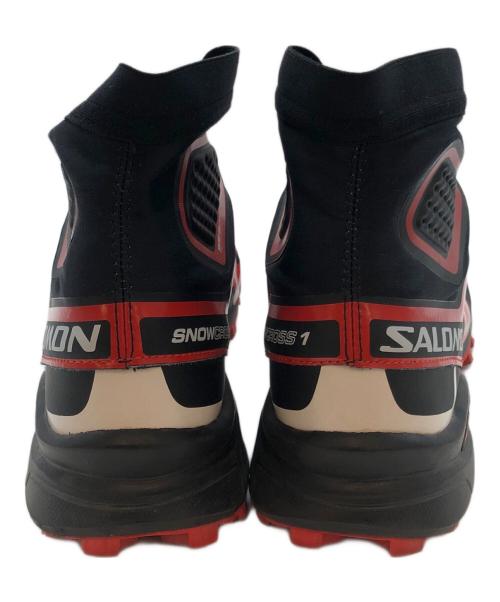SALOMON（サロモン）SALOMON (サロモン) ハイカットスニーカー ブラック×レッド サイズ:26の古着・服飾アイテム