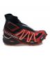 中古・古着 SALOMON (サロモン) ハイカットスニーカー ブラック×レッド サイズ:26：9000円