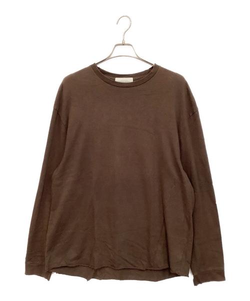 UNUSED（アンユーズド）UNUSED (アンユーズド) 長袖カットソー ブラウン サイズ:3の古着・服飾アイテム
