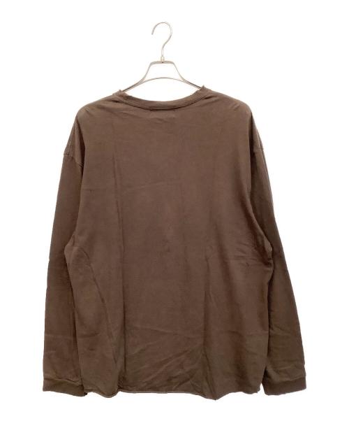 UNUSED（アンユーズド）UNUSED (アンユーズド) 長袖カットソー ブラウン サイズ:3の古着・服飾アイテム