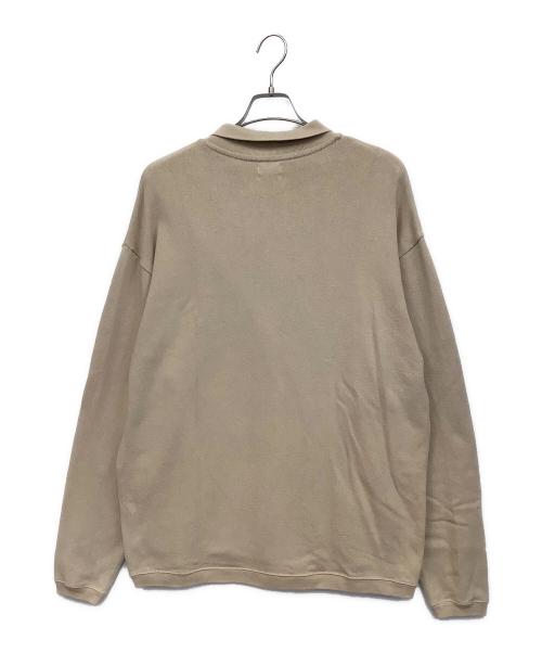 STEVEN ALAN（スティーブンアラン）STEVEN ALAN (スティーブンアラン) 長袖ポロシャツ ベージュ サイズ:Lの古着・服飾アイテム