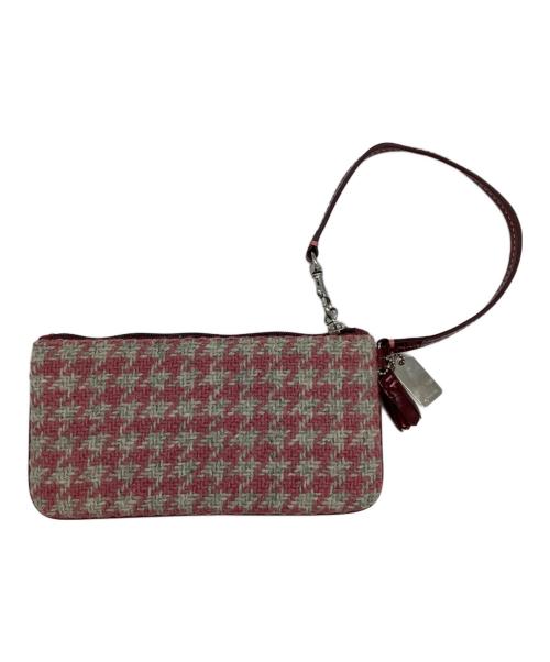 COACH（コーチ）COACH (コーチ) ミニハンドバッグ ピンク×ブラウンの古着・服飾アイテム