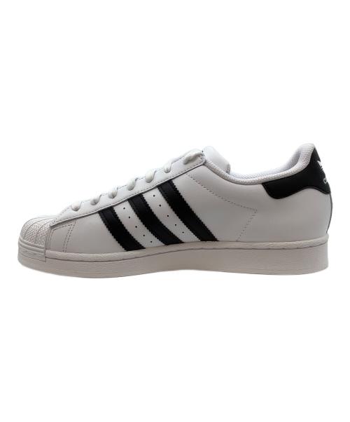 adidas（アディダス）adidas (アディダス) SUPER STAR (スーパースター) ローカットスニーカー ブラック×ホワイト サイズ:27 未使用品の古着・服飾アイテム