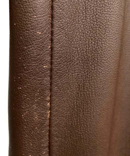 COACH（コーチ）COACH (コーチ) シングルライダースジャケット ブラウン サイズ:44の古着・服飾アイテム