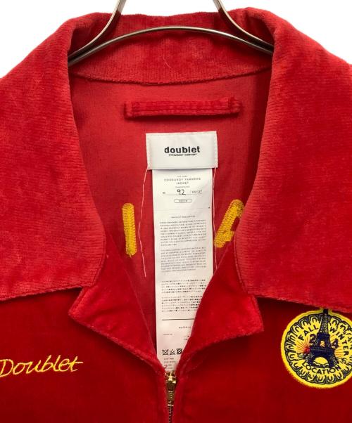 doublet（ダブレット）doublet (ダブレット) CORDUROY FARMERS JACKET レッド サイズ:Mの古着・服飾アイテム