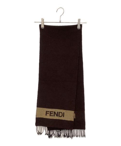 FENDI（フェンディ）FENDI (フェンディ) マフラー ブラウンの古着・服飾アイテム