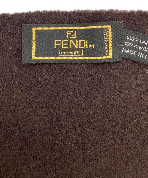 FENDI（フェンディ）FENDI (フェンディ) マフラー ブラウンの古着・服飾アイテム